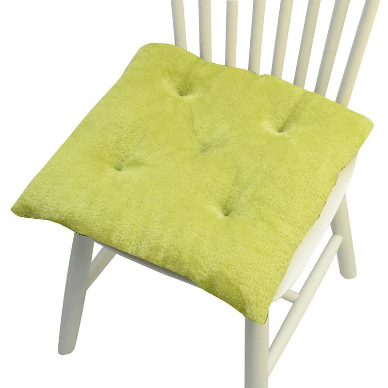 Thicken Plush Seat Pads Cushion Chair Soft Cushion New Home Dining Chair Pads Non-Slip Warm Office Computer Game Chair Pad 40x40