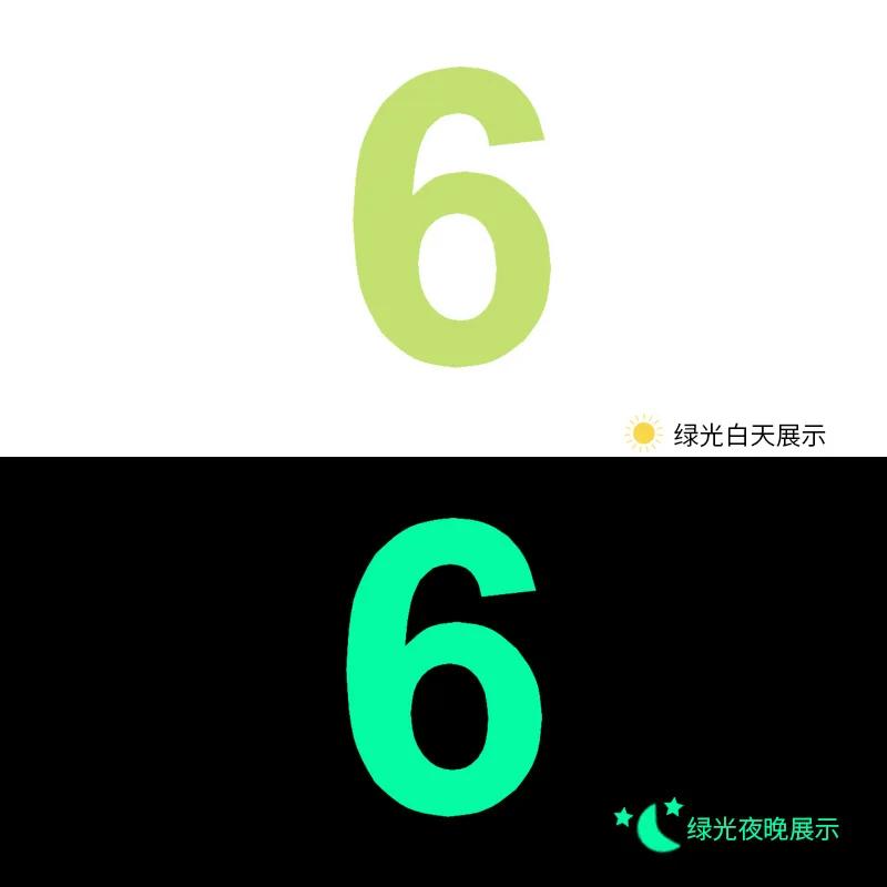 Glow In The Dark Number Sticker Luminous Digits Sticker Kids Bedroom Wall Switch Model Number Diy Decor Label Sticker Decal