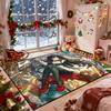 Christmas Anime Girl Style Living Room Carpet Fashion Cute Decoration Bedroom Bedside Plush Rug Cloakroom Non-slip Washable Mat