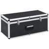 VidaXL Boîtes de rangement 2 pcs Noir Aluminium