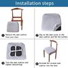 Plush Chair Seat Covers with Elastic Ties Removable Washable Anti-Dust Dinning Room Chair Protector Chair Seat Cushion Slipcover
