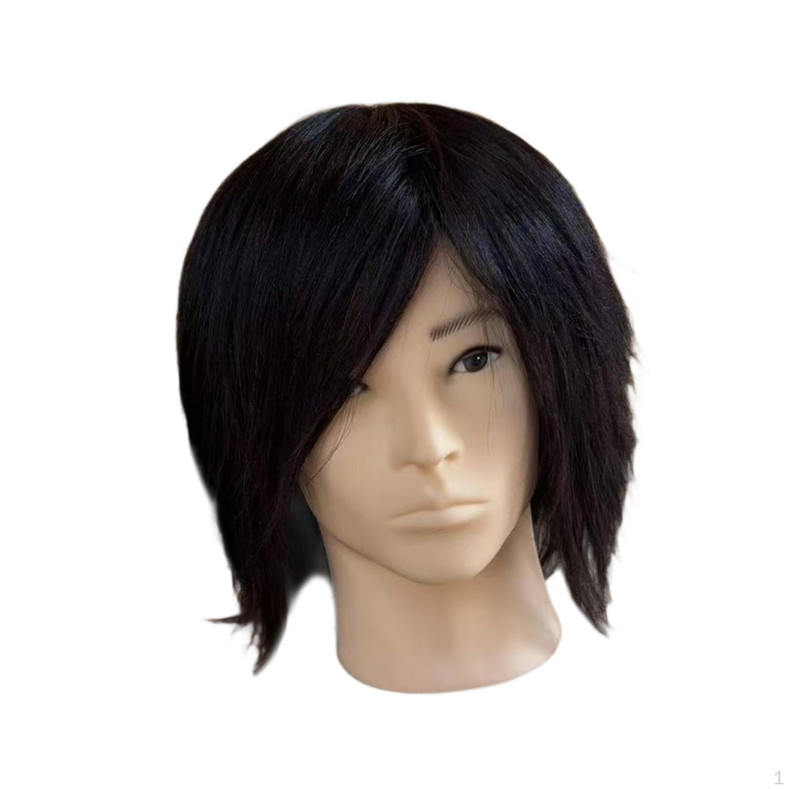 

Male Mannequin Head Hair Practice Sturdy Barber for Styling Cutting Haircut