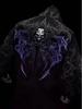 Breathedivinity Skull Print Zipper Hoodie - American Trendy Dark Style for Autumn/Winter