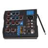 Dual Microphone Mixer 4 Channel Small Metal USB Bluetooth Mixing Board with Wireless Mic for Live