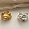 Stylish Irregular Geometric Rings Stylish Geometric Line Crossed Rings For Women Perfect For Parties And Gifts