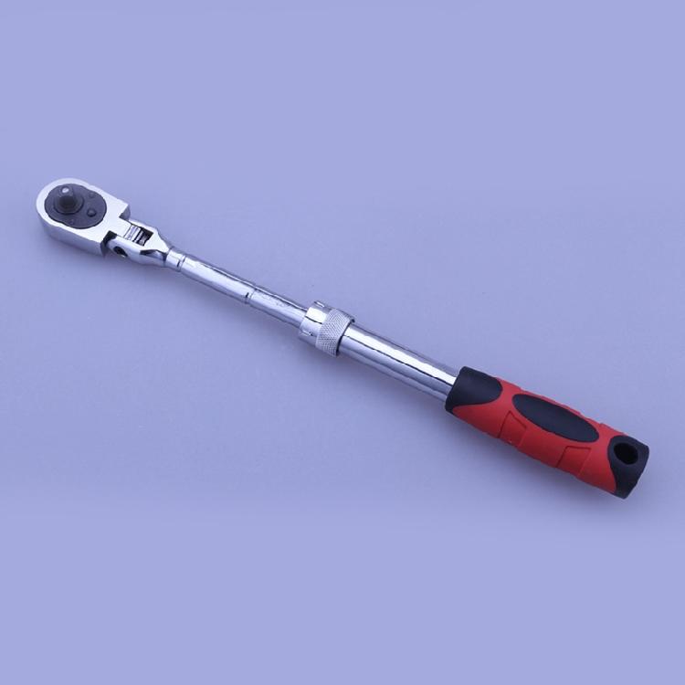 72-Tooth Extendable Flex-Head Ratchet Tool 1/4 3/8 &1/2-Inch Drives Wrench