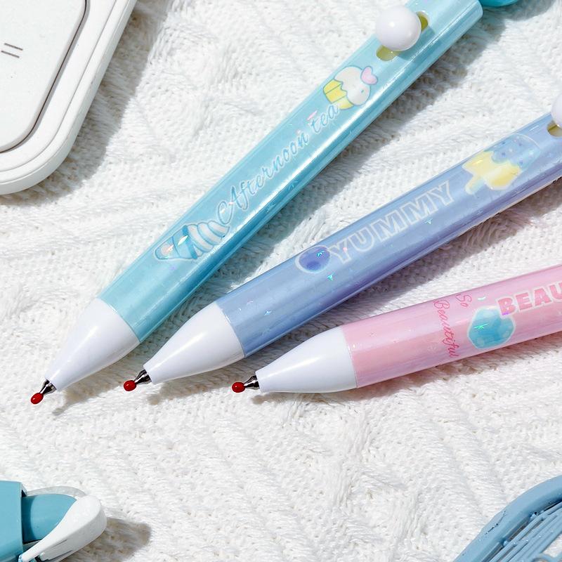 6Pcs Pretty Writing Pens Sweetheart Afternoon Tea Gel Pens Elegant Pens Kawaii Stationery Supplies Cute Pens Gift Writing Tools Holiday Gift Novelty S