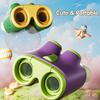 Cute Portable Binoculars for Kid Toddlers 3x-6x Adjustable Magnification Telescope Lightweight Soft Rubber Eyepiece Binoculars
