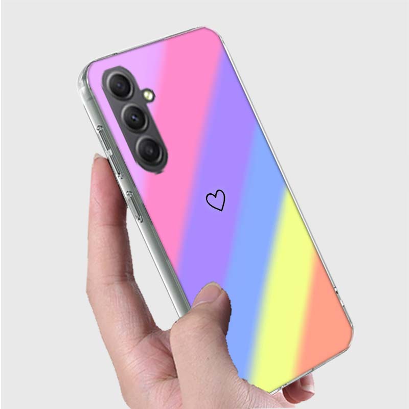 

Rainbow Gradient Love Phone Case for Samsung A16 A26 A36 A56 A17 A37 A57 A07 A06 A02S A03 A04S A05S Galaxy Note 20 10 A50S A71 A Samsung A50S(A30S)