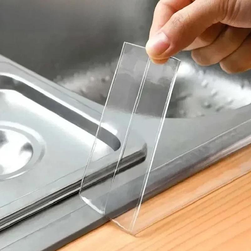 Transparent Self-Adhesive Tape Kitchen And Bathroom Waterproof Mildew Stickers Sink Beautiful Stickers Sealing Strip Tape