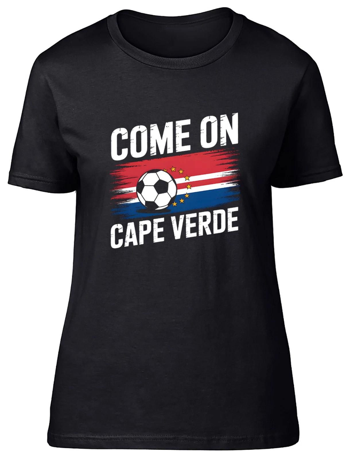 Come on Cape Verde Supporter Football Fan Womens T-Shirt Ladies Gift Tee XXXL