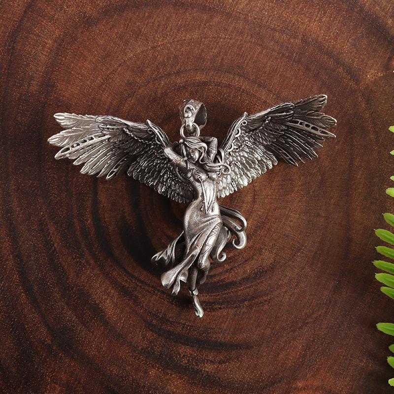 Retro Angel Goddess Versatile Pendant Necklace