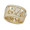Creative Fashion Gold Color Full Zirconia Crystal Cute Lovely Elephant Animal Female Ring for Women Party  Accessories