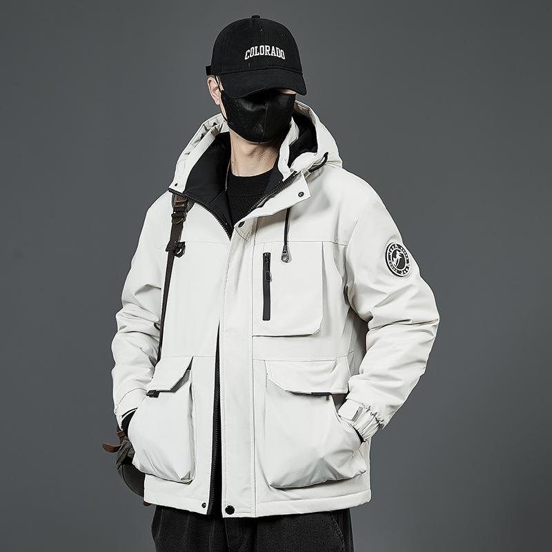 

Мужская хлопковая куртка, зимнее пальто с толстым флисом, с капюшоном, мужская универсальная холодостойкая штурмовая куртка 6XL