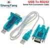 TZT 1/2/5PCS HL-340 New USB to RS232 COM Port Serial PDA FT232 9 pin DB9 Adapter support WIN7 Compatible CH340