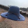 Summer new sun hat children's sunshade straw hat casual big-brimmed beach hat seaside travel foldable sunscreen hat