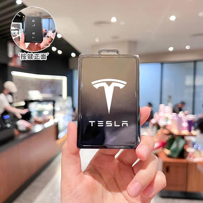 

Автомобильная наклейка Чехол-держатель для карты-ключа Tesla Защитный держатель Алмазный брелок для Tesla Model 3 X Model S Y Roadster P75D P85D P