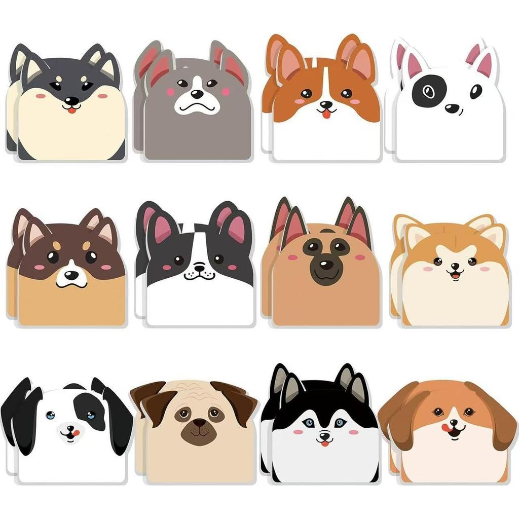 Cartoon Cat Sticky Notes, Creative, Highly Adhesive, Cute Animal, Reusable, Tear-off