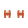 The Same Letter H Stud, Exquisite And Small Design, Light Luxury Atmosphere, High-End Enamel