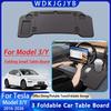 For Tesla Model 3/Y Car Mounted Small Table Board Multifunctional Computer Desk Dining Table Folding Storage Small Table Board