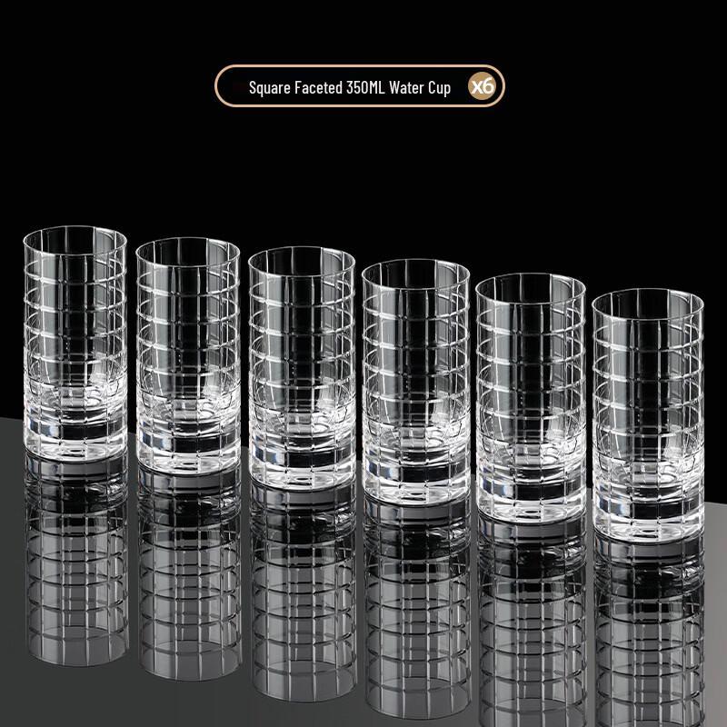 Бессвинцовые хрустальные бокалы Handun Starburst