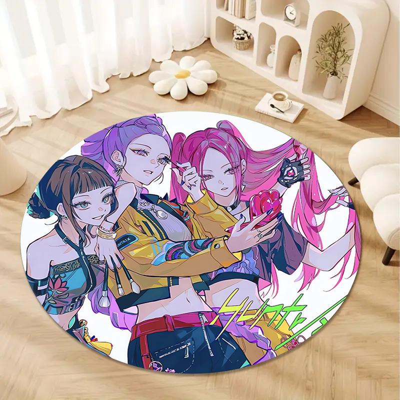 Hunter Cartoon Round Area Rug,Carpet Rug for Living Room Bedroom Sofa Playroom Decor,Non-slip Floor Mat Q0021