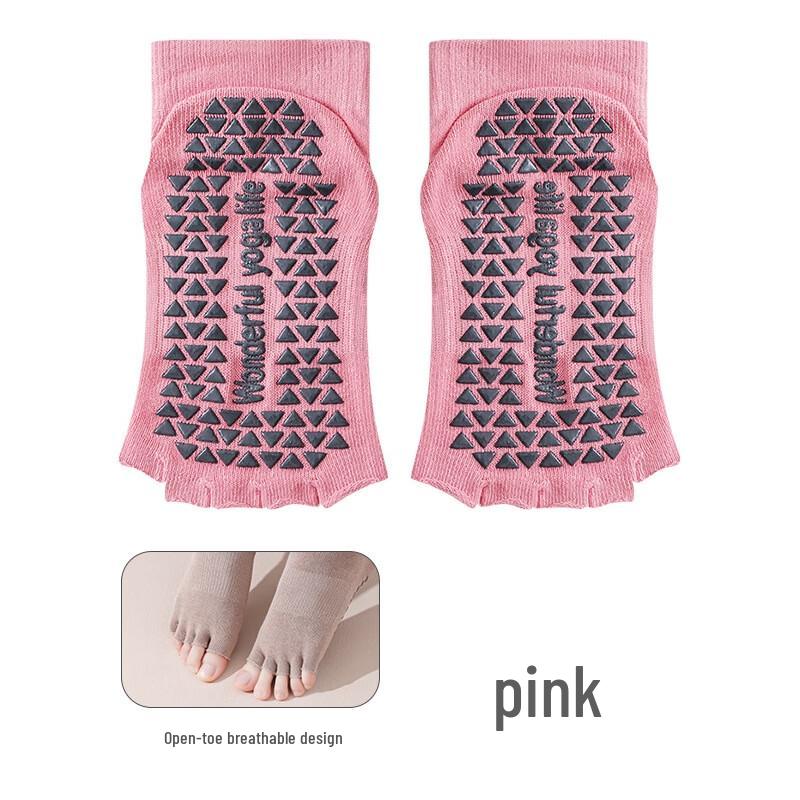 Open-Toe Cotton Ankle Yoga Socks