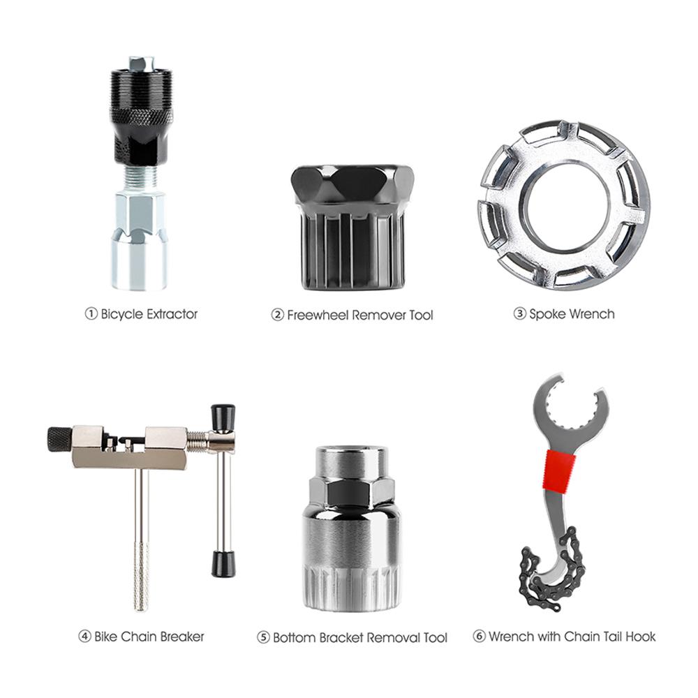 Bicycle Repairing Tool Kits Bikes Chains Cutter Bracket Flywheel Remover Bike Wrench
