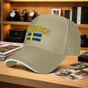 Swedish Flag Adjustable Unisex Baseball Cap Trendy Printed Duckbill Hat For Fishing Golf Camping Hiking