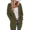 Fashionable Women's Long Knitted Sweater Cross-border  Winter Knitted Jacket