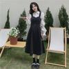 Women's Chic French-Style Denim Overall Skirt - Retro, Sweet, and Elegant Hong Kong Inspired Design