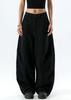 American black loose scimitar jeans women's summer new low-rise thin and drape wide-leg pants