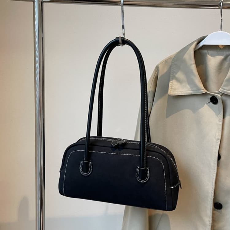 Новая женская ретро сумка подмышку метод сумка-палка 30*7*16cm чёрный