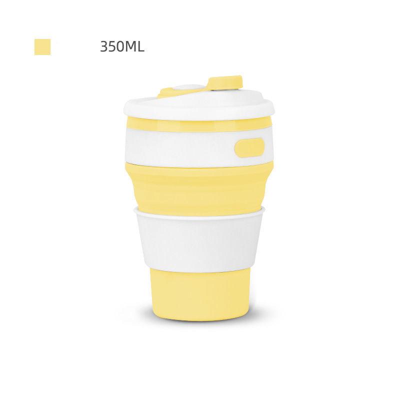 Silica Gel 350ML Coffee Mugs Travel Collapsible Silicone Cup Folding Water Cups BPA Food Grade Drinking Ware Mug Tea