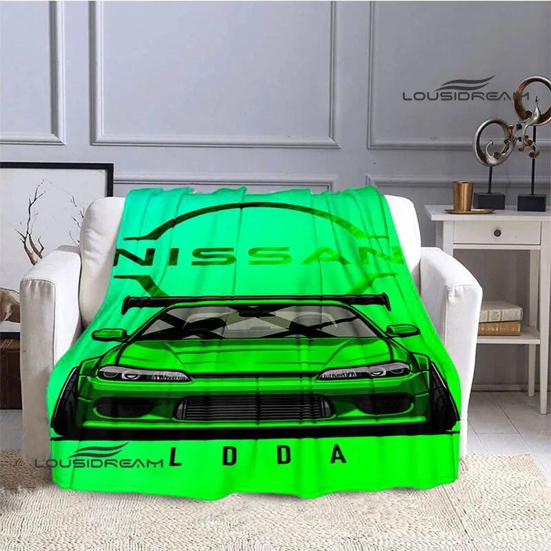 GTR Racing Retro Printed Blankets Warm Blanket Soft and Comfortable Home Travel Bed Blanket Picnic Blanket Birthday Gift