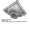 Triangular Magnetic Drain Basket Sink Corner Strainer Triangular Kitchen Sink Drain Basket Waste Catcher for Debris Food Scraps Leftovers