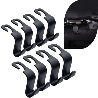 Autositzhaken, Kopfstützenhaken, Set mit 8 Stück, Autohaken, Tragfähigkeit 20 kg
