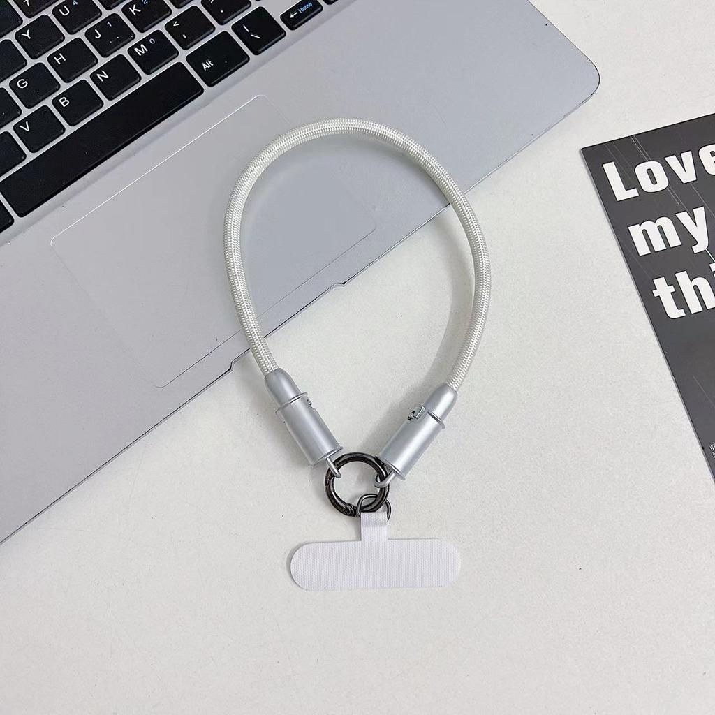 Invisible Fast Charging Cable Lanyard Cord 60W Thick Copper Wire Lightning Port Weaving Key Chain For iPhone Phone Accessaries