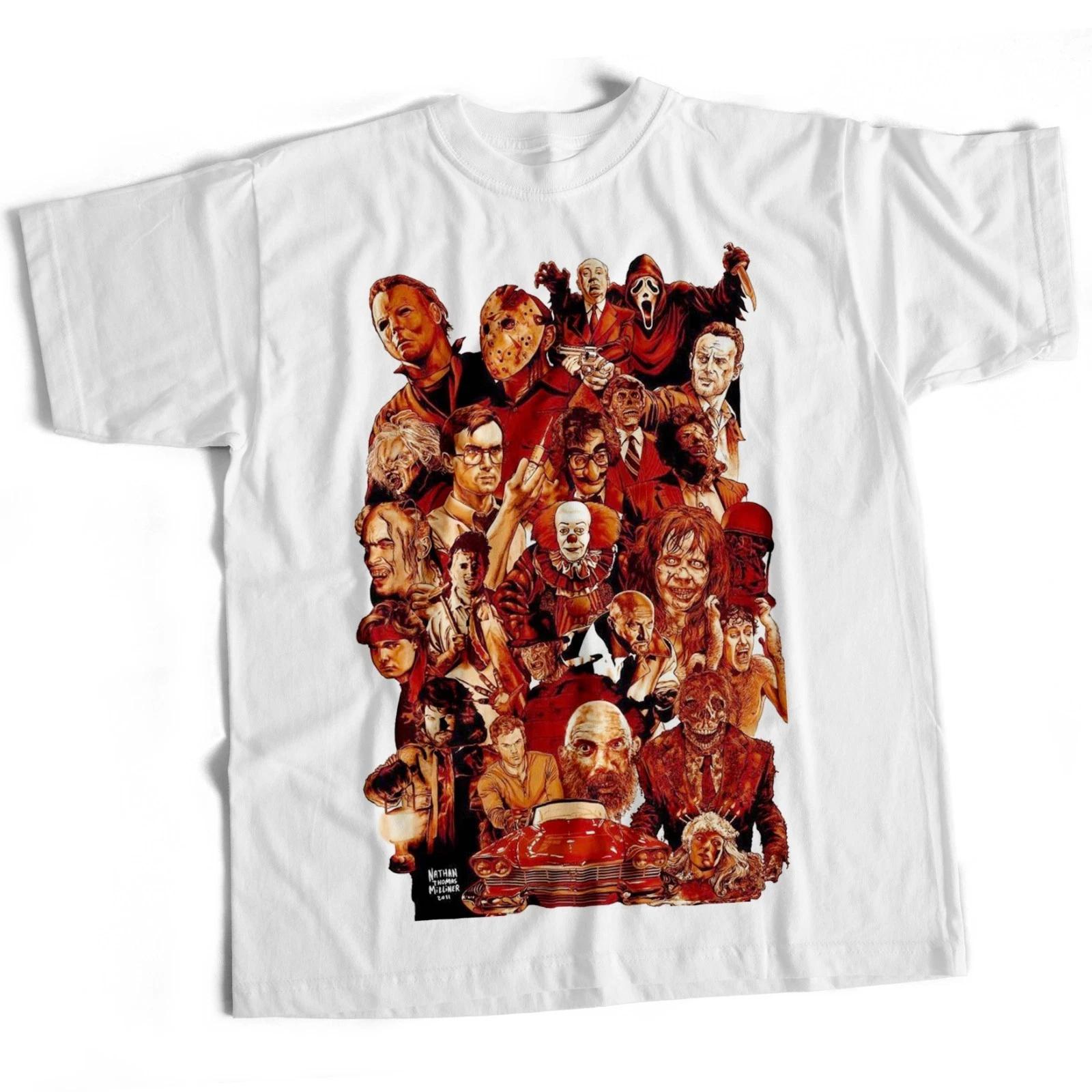 

homage horror sci fi film movie t shirt for halloween FRIDAY 13TH SCREAM fan XL