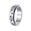 Europäischer und Amerikanischer Neuer Schmuck Sternbildform Drehbarer Titanstahlring Damen Dekompressionsring