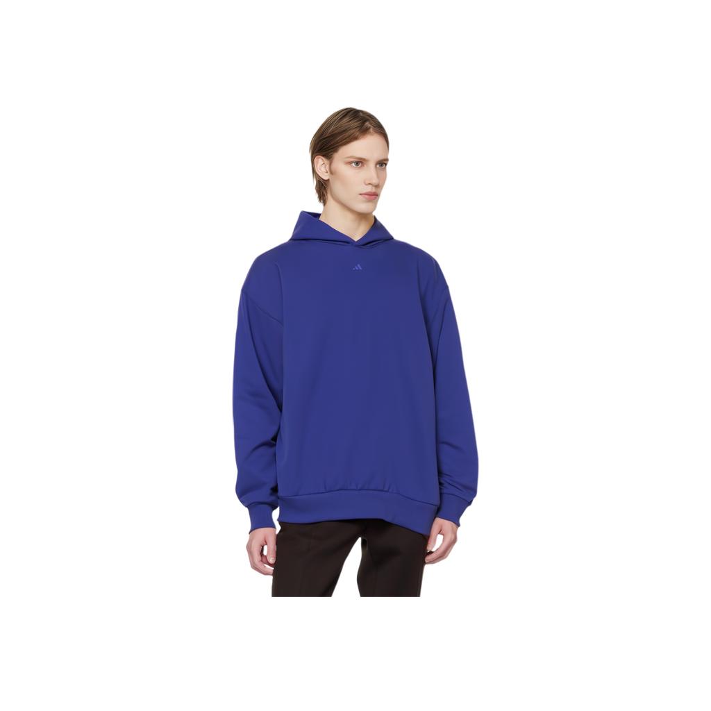 adidas The 2024 Collection Chapter 2 Series Letter Logo Plush-Lined Hoodie Unisex Hoodie Bright-Blue IX1961