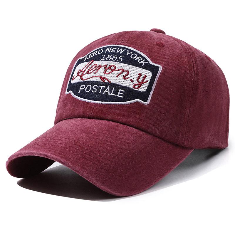 

Unisex Washable Duckbill Baseball Cap with Sun Protection and Letter Embroidery - Breathable and Versatile for Outdoor Casual Wear Adjustable