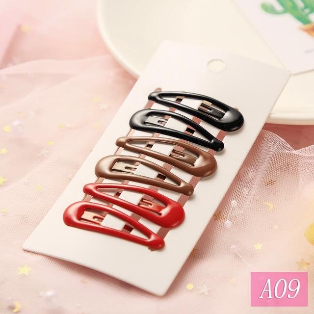 1Set Cute Candy Colors Dripping Hairpins BB Clip Girls Children Hair Clip Pin Barrette Accessories Women Kids Hairgrip Headdress
