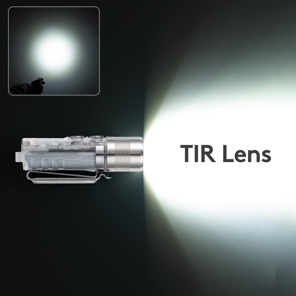 Latarka RovyVon A28 G2 z sygnałem bocznym 1000Lm Akumulatorowa Wodoodporna Kieszonkowa Latarka EDC do i Światło do codziennego noszenia, Kemping, Na zewnątrz,