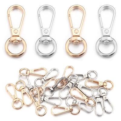 10pcs Alloy Lobster Clasp Hooks Key Ring Swivel Connector Clip Snap Hook For Jewelry Making DIY Phone Bags Key Chain Accessories