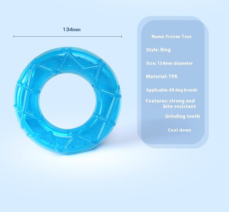 Dog Ice Pop Toy Summer Cooling Water-Filled Frozen Chew-Resistant Interactive Cooling Artifact Pet Supplies for Small Medium Lar