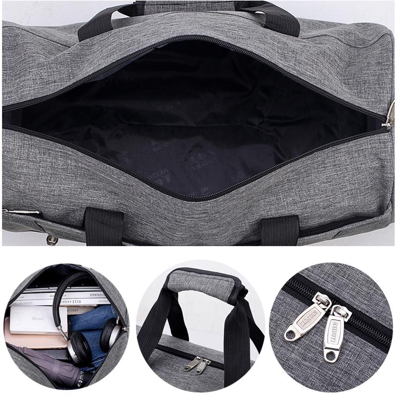 Borsa Duffel Impermeabile in Nylon da Viaggio Moda Cabina Weekend Vintage Casual a Spalla Grande per la Notte