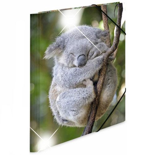 Herma Elasticated Glossy PP Folder A3 Animals (Koala)