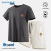 Jeanswest Men's Ice Silk Quick-Dry Summer T-Shirt & Shorts Set