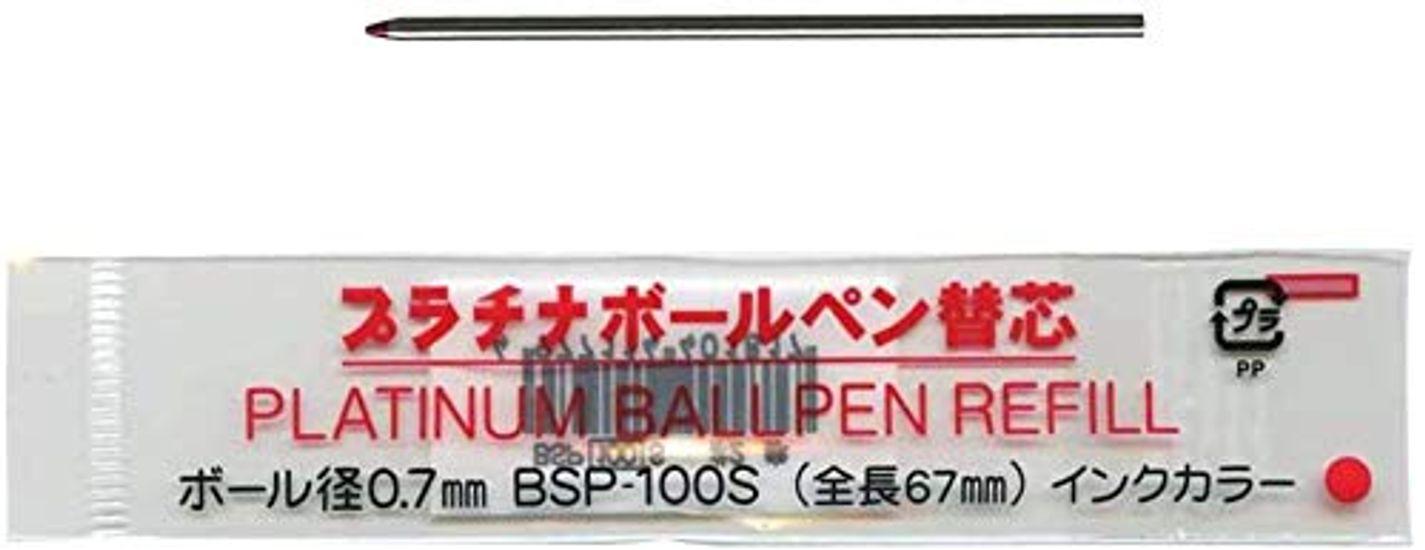 

Платиновый стержень для шариковой ручки, красный 2 4 BSP-100S BSP-100S [x шт.]
